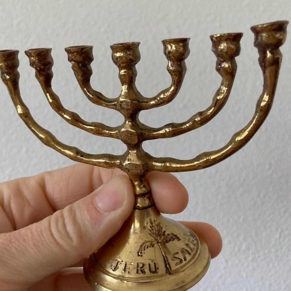 Small vintage menorah